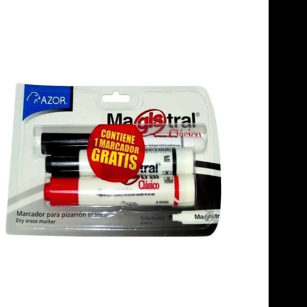MARCADOR PPIZ. GRUESO MAGISTRAL 832NR BLISTER C 2 PLAST.